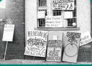 Protestplakate-in-Luckenwalde